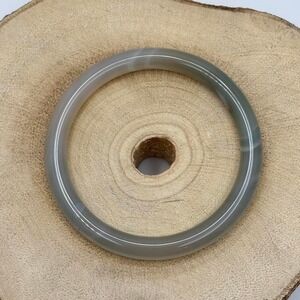 Green/White Agate Bangle Women's Bracelet's